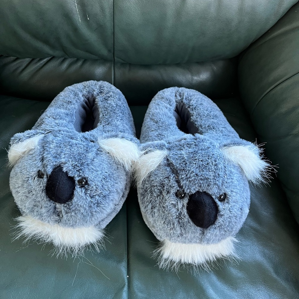 Fuzzy Koala Slippers